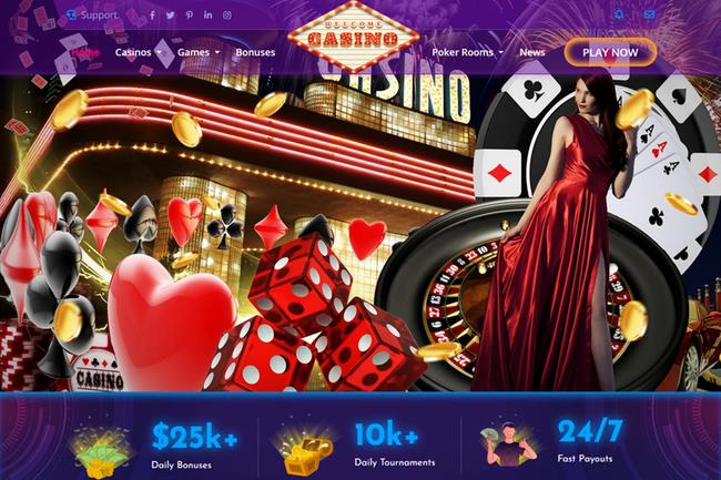 Exterior 1 Casino Website Design - Player and Elements