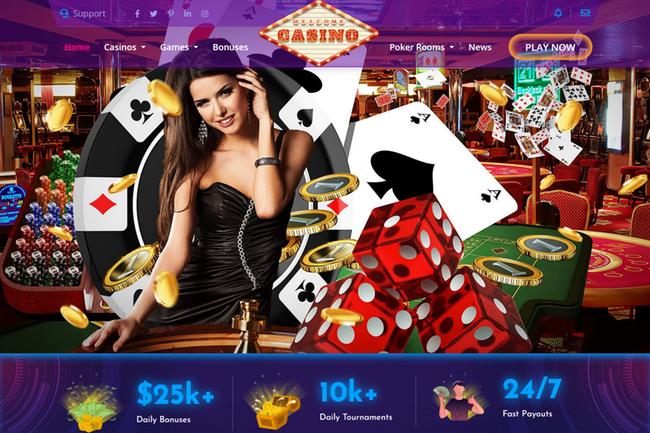 Interior 1 Casino Website Design - Dealer and Elements