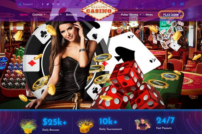 Interior 1 Casino Website Design - Dealer and Elements