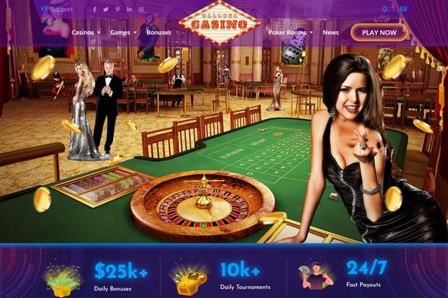 European Luxury 1 Casino Website Design - Casino Dealers