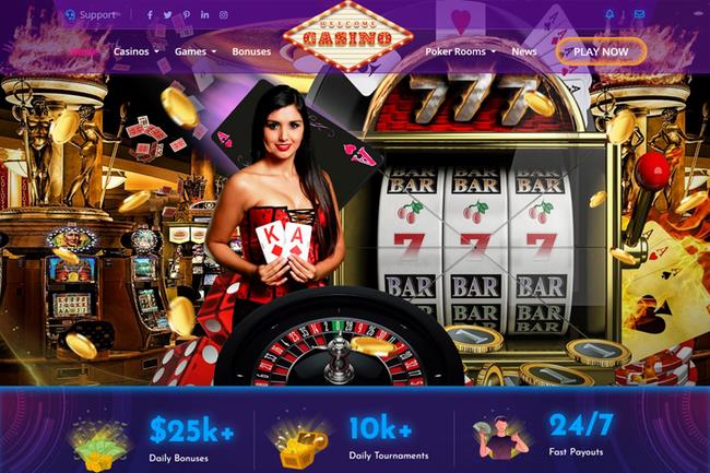 European Luxury 2 Casino Website Design - Casino Dealer