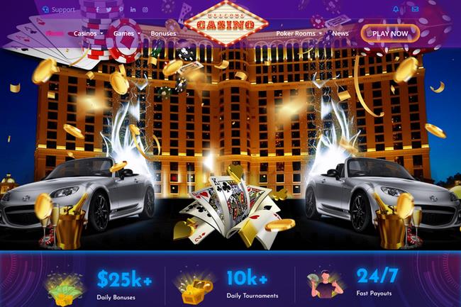 Las Vegas 6 Casino Website Design - Casino Elements