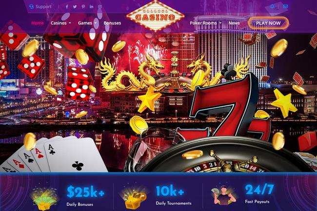 Macau 3 Casino Website Design - Casino Elements