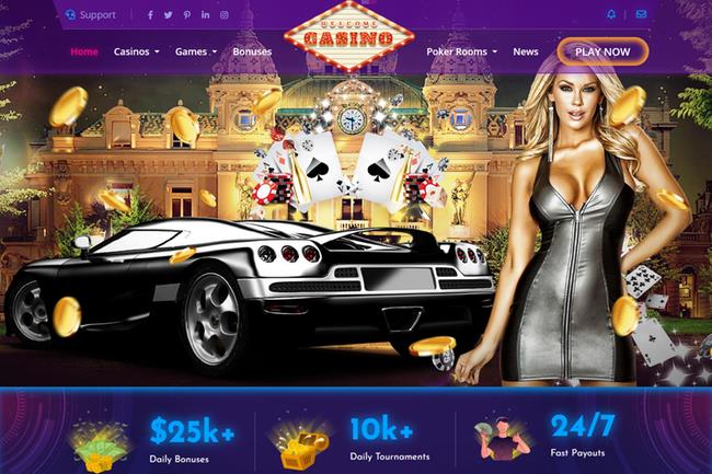 Monte Carlo 1 Casino Website Design - Player and Elements