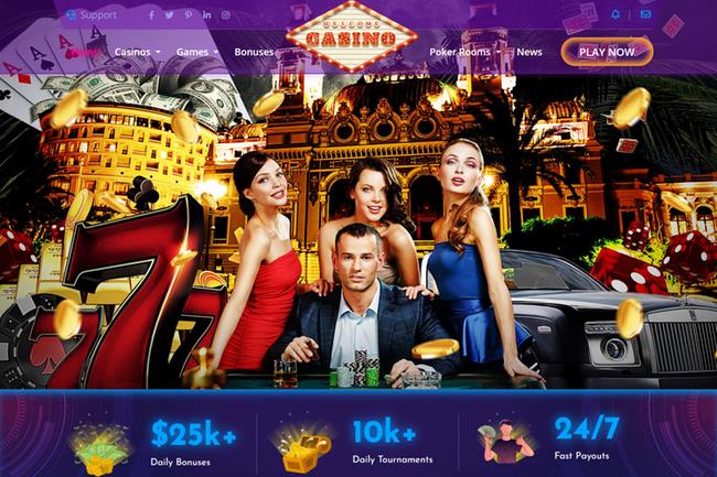 Monte Carlo 2 Casino Website Design - Players and Elements