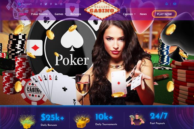 Live Multiplayer Poker 2 Website Design