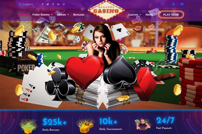 Live Multiplayer Poker 3 Website Design